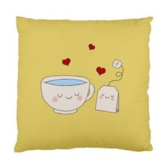 Cute Tea Standard Cushion Case (one Side) by Valentinaart