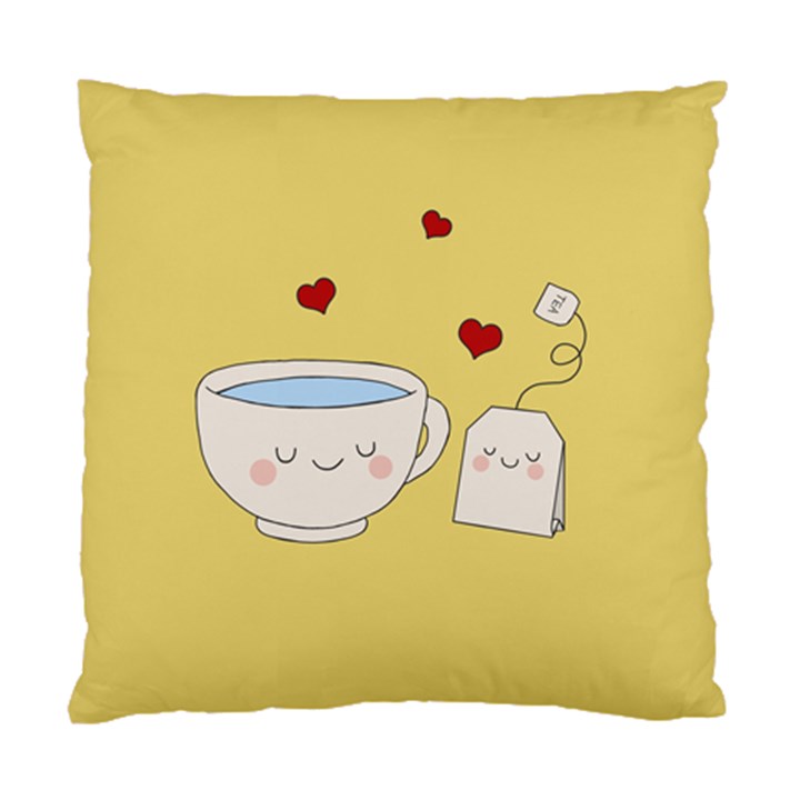 Cute Tea Standard Cushion Case (Two Sides)