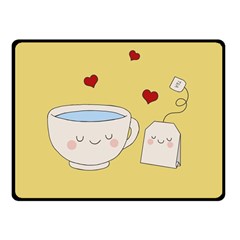 Cute Tea Fleece Blanket (small) by Valentinaart