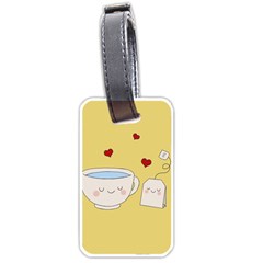 Cute Tea Luggage Tags (one Side)  by Valentinaart