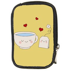 Cute Tea Compact Camera Cases by Valentinaart