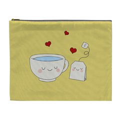 Cute Tea Cosmetic Bag (xl) by Valentinaart