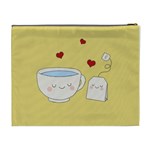 Cute Tea Cosmetic Bag (XL) Back