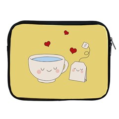 Cute Tea Apple Ipad 2/3/4 Zipper Cases by Valentinaart