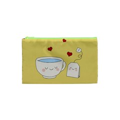 Cute Tea Cosmetic Bag (xs) by Valentinaart