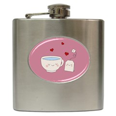 Cute Tea Hip Flask (6 Oz) by Valentinaart