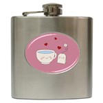 Cute Tea Hip Flask (6 oz) Front