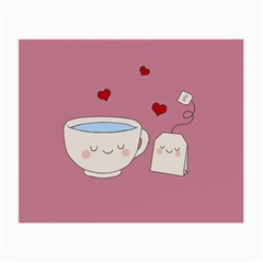 Cute Tea Small Glasses Cloth by Valentinaart