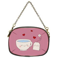 Cute Tea Chain Purses (two Sides)  by Valentinaart