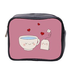 Cute Tea Mini Toiletries Bag 2-side by Valentinaart