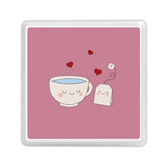 Cute Tea Memory Card Reader (square)  by Valentinaart