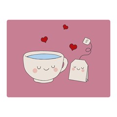 Cute Tea Double Sided Flano Blanket (mini)  by Valentinaart