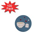 Cute Tea 1  Mini Buttons (100 pack)  Front