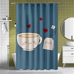 Cute Tea Shower Curtain 48  x 72  (Small)  Curtain(48  X 72 ) - 42.18 x64.8  Curtain(48  X 72 )