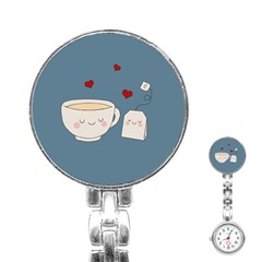 Cute Tea Stainless Steel Nurses Watch by Valentinaart