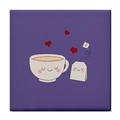 Cute Tea Tile Coasters by Valentinaart