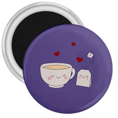 Cute Tea 3  Magnets by Valentinaart