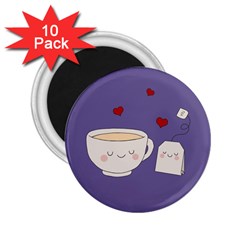 Cute Tea 2 25  Magnets (10 Pack)  by Valentinaart