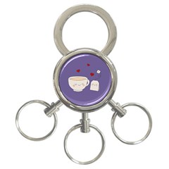 Cute Tea 3-ring Key Chains by Valentinaart