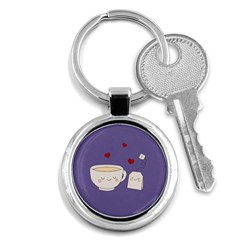 Cute Tea Key Chains (round)  by Valentinaart