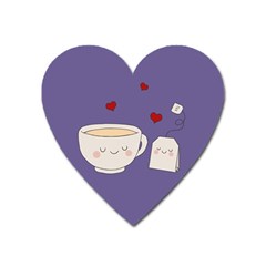 Cute Tea Heart Magnet by Valentinaart