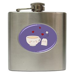 Cute Tea Hip Flask (6 Oz) by Valentinaart