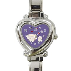 Cute Tea Heart Italian Charm Watch by Valentinaart