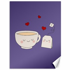 Cute Tea Canvas 36  X 48   by Valentinaart