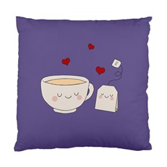 Cute Tea Standard Cushion Case (one Side) by Valentinaart