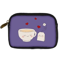 Cute Tea Digital Camera Cases by Valentinaart