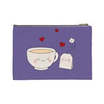 Cute Tea Cosmetic Bag (Large)  Back