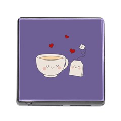 Cute Tea Memory Card Reader (square) by Valentinaart