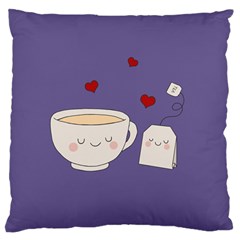 Cute Tea Standard Flano Cushion Case (two Sides) by Valentinaart