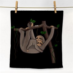 Cute Sloth Face Towel by Valentinaart