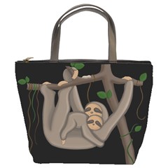 Cute Sloth Bucket Bags by Valentinaart