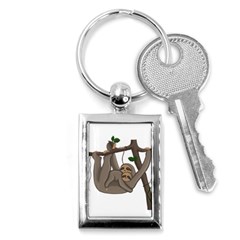 Cute Sloth Key Chains (rectangle)  by Valentinaart