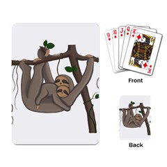 Cute Sloth Playing Card by Valentinaart