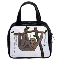 Cute Sloth Classic Handbags (2 Sides) by Valentinaart