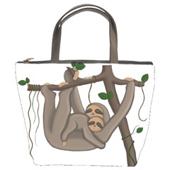 Cute Sloth Bucket Bags by Valentinaart