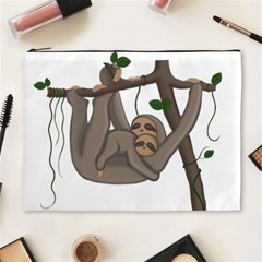 Cute Sloth Cosmetic Bag (xl) by Valentinaart