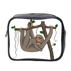 Cute Sloth Mini Toiletries Bag 2-side by Valentinaart