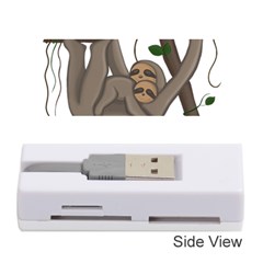 Cute Sloth Memory Card Reader (stick)  by Valentinaart