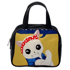 Feminist Cat Classic Handbags (One Side)