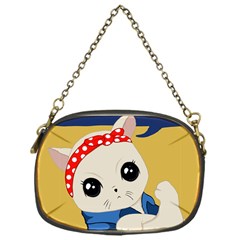 Feminist Cat Chain Purses (One Side) 