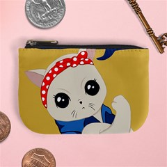 Feminist Cat Mini Coin Purses