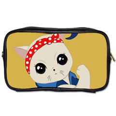 Feminist Cat Toiletries Bags