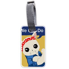 Feminist Cat Luggage Tags (One Side) 