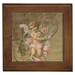 Cupid - Vintage Framed Tiles by Valentinaart