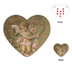 Cupid - Vintage Playing Cards (heart)  by Valentinaart