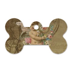 Cupid - Vintage Dog Tag Bone (one Side) by Valentinaart